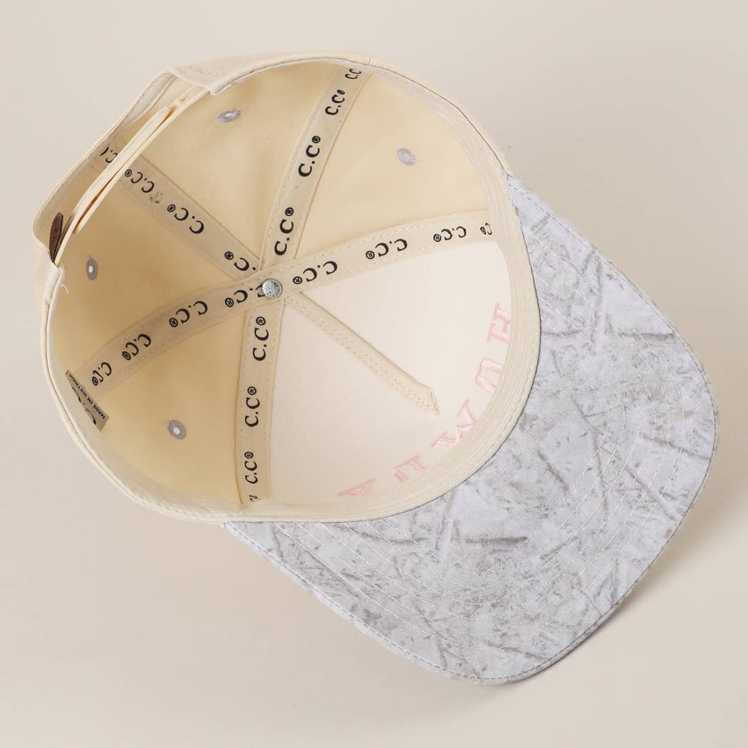 HOWDY Embroidered Two-Tone WHITE CAMO Trucker Hat for wholesale on Faire7