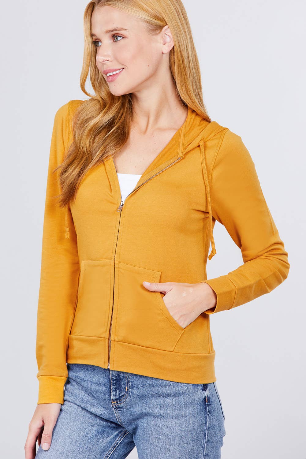 Active Basic | Active USA - Wholesale Hoodie - Women's - Long Sleeve Zipper French Terry Hoodie Jacket24