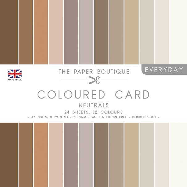 Le Paper Boutique "Everyday" Carte A4 Colorée - Neutre pour la vente par Creative World of Crafts