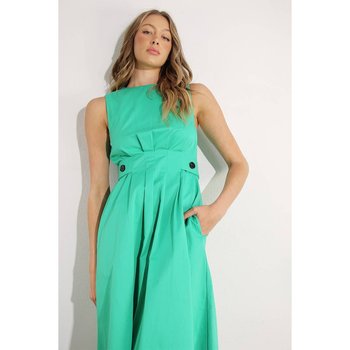 Mulla - Vente Robe – femme - ROBE PLISSÉE EN COTON2