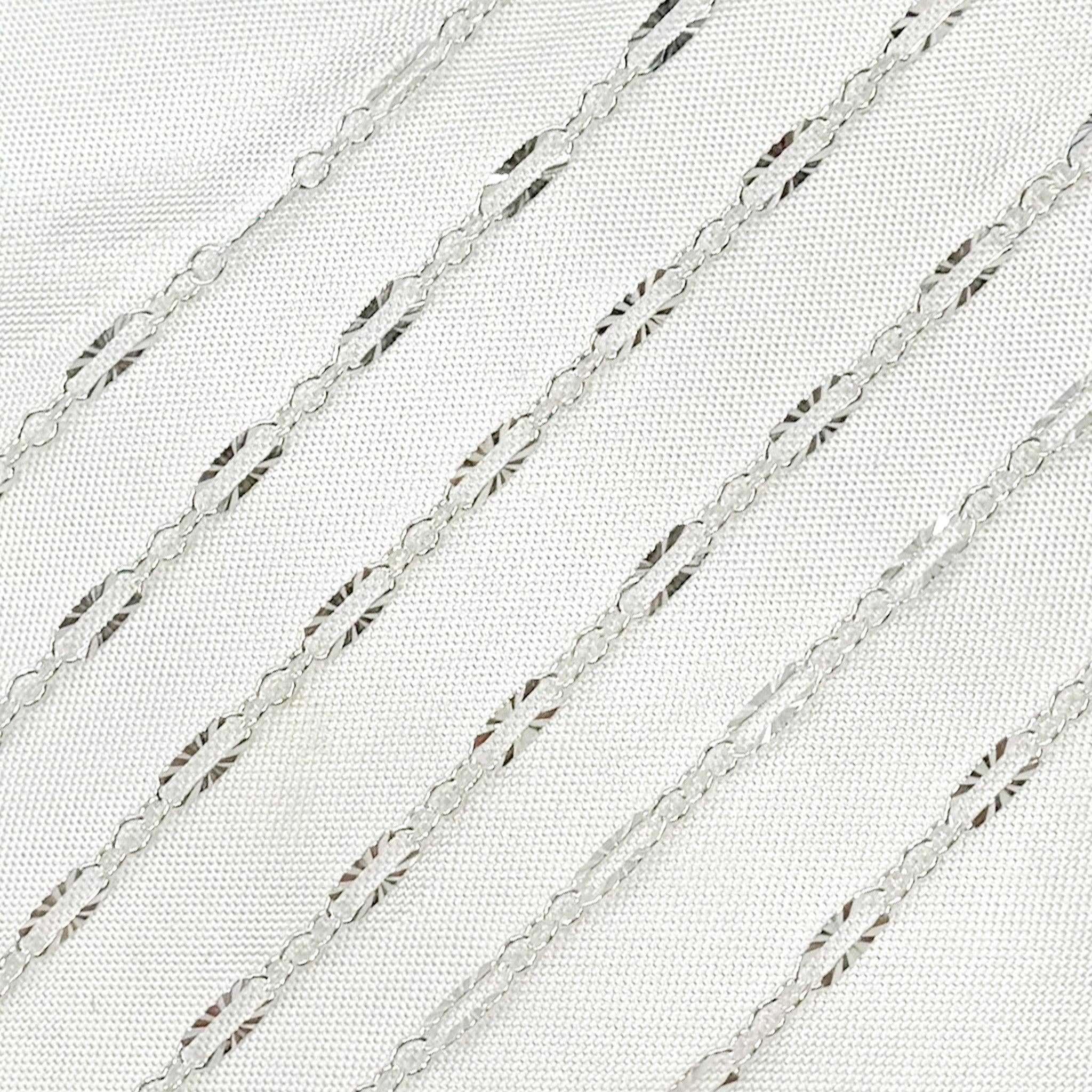 Tresor Jewelry Inc. - Wholesale Link & Chain Necklace - 163SBSS. Sterling Silver Diamond Cut Marina Link Chain2