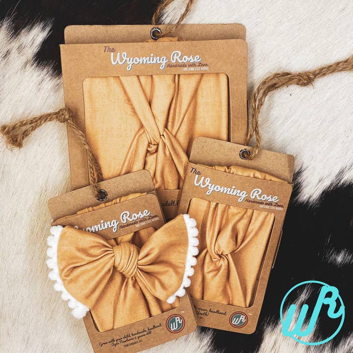 Solid Camel Headband for wholesale by The Wyoming Rose