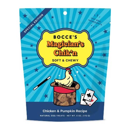 Bocce's Bakery Magician's Chik'n Soft & Chewy 6oz for wholesale by Pet Palette Distribution