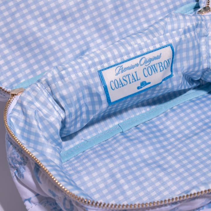 Coastal Cowboy - Wholesale Makeup/Cosmetic Bag - *NEW* Country & Coastal Toile Train Case4