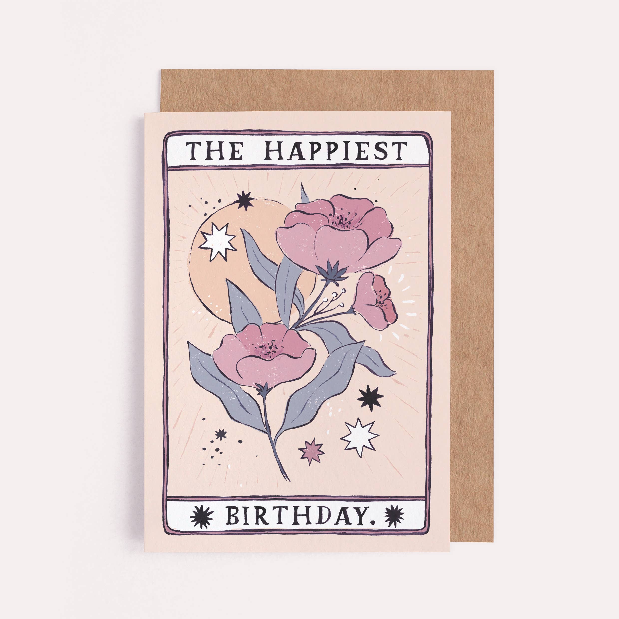 Sister Paper Co. - Wholesale Birthday Card - Tarot Flower Birthday Card | Tarot Card | Floral Cards1