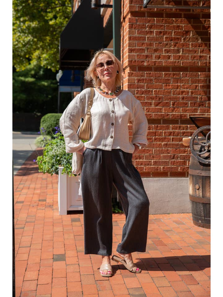 VIKOLINO - Wholesale Pants - Women's - Merino Wool Wide Leg Pants