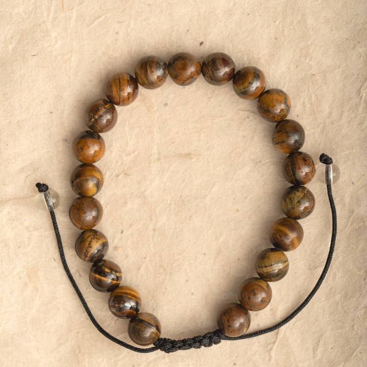 Tiger Eye Bracelet for Strength for wholesale by Singing Bowl Shop