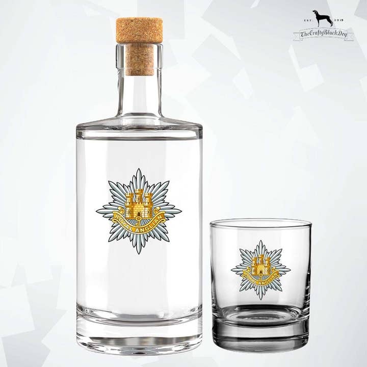 Royal Anglian Regiment - Fill Your Own Spirit Bottle for wholesale by Thecraftyblackdog