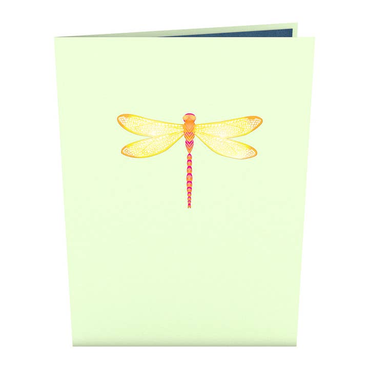 Lovepop Cards - Wholesale Everyday Greeting Card - Dragonfly on Water Lily 5''x7'' Card, Pop-Up Cards