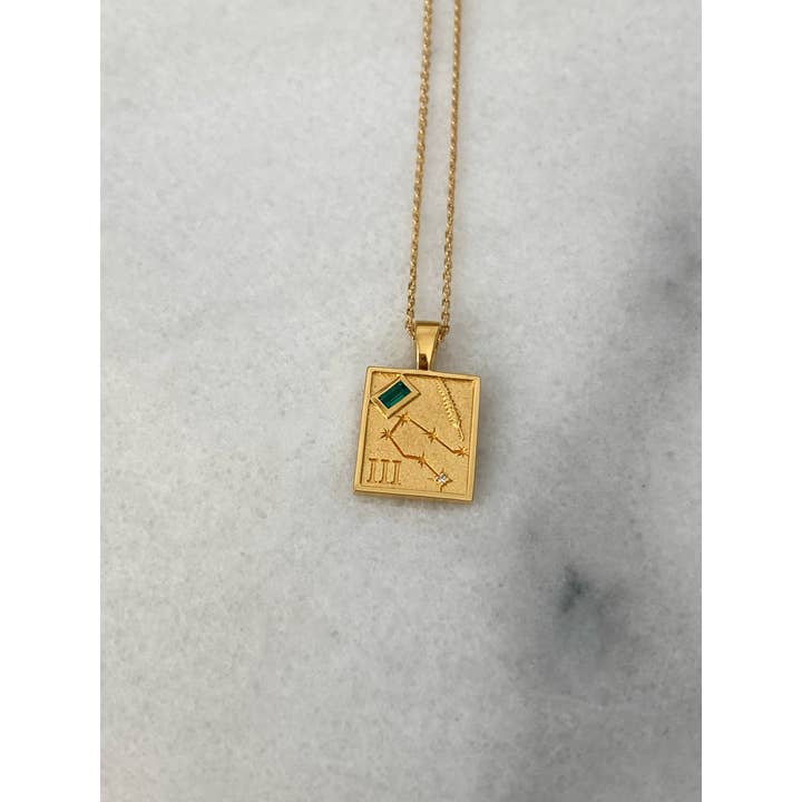 Gemini Zodiac Necklace for wholesale by Studio Cier