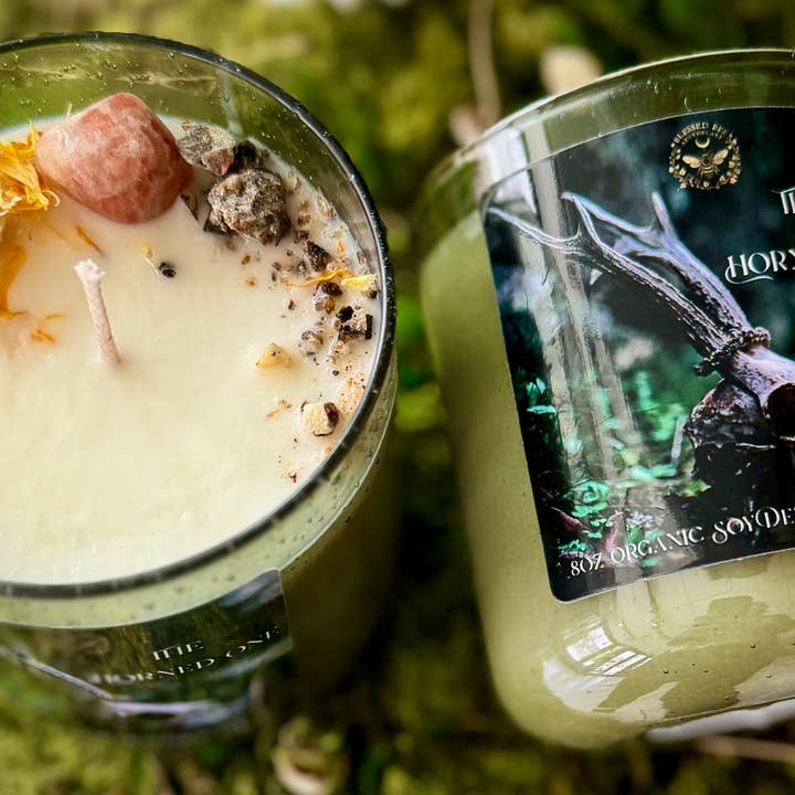 The Horned One- Devotional Candle Ritual for wholesale by Blessed Bee Apothecary