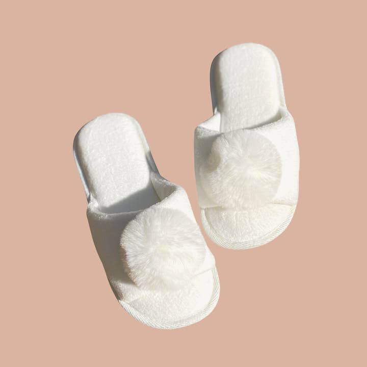 Women Pom-pom Slippers Wedding White Bride Slippers On Sales and other Purchase Wholesale pom pom slippers. Free Returns & Net 60 Terms on Faire trending on Faire.