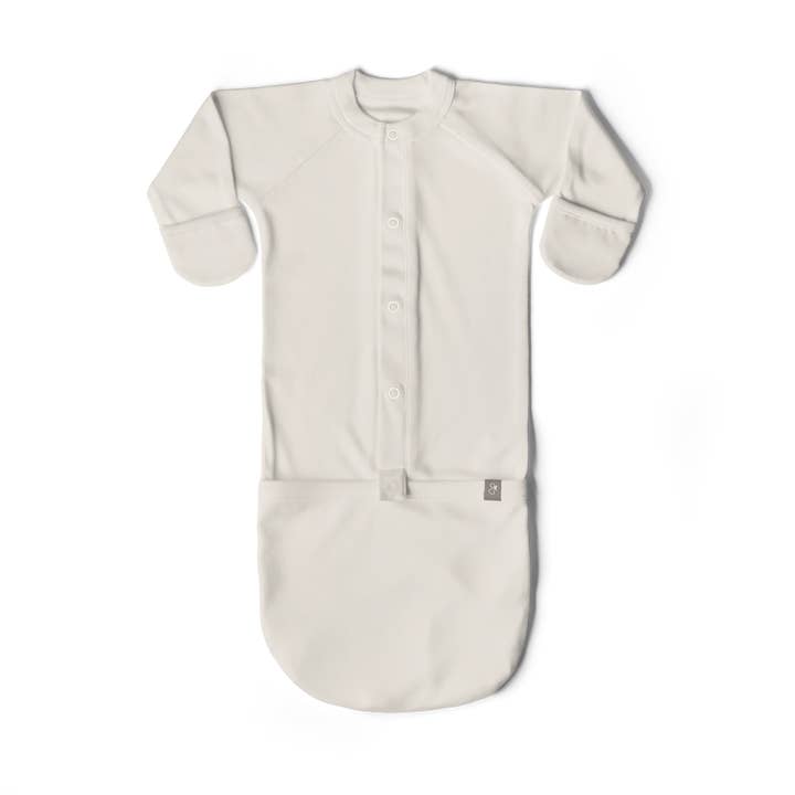 24 Hour Convertible Sleeper Baby Gown - Cloud for wholesale by goumikids