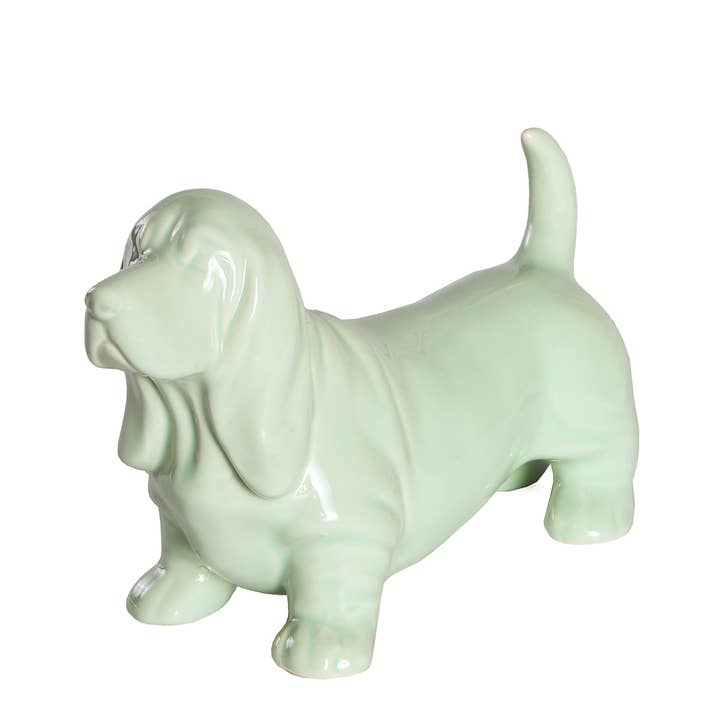 NAYOTHECORGI – Großhandel Dekofigur – Stehende Basset Hound Keramikstatue17