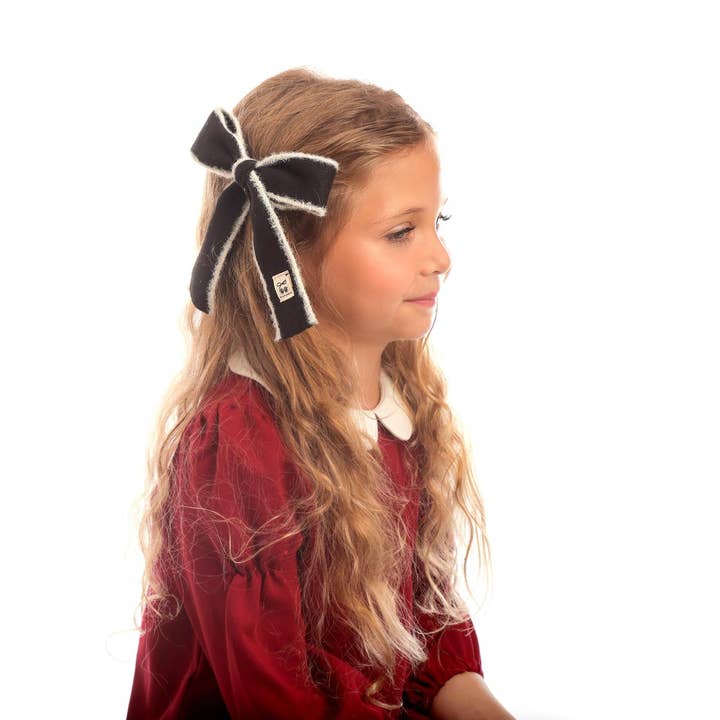 Wool Ribbon Medium Bow for wholesale by Heirlooms New York