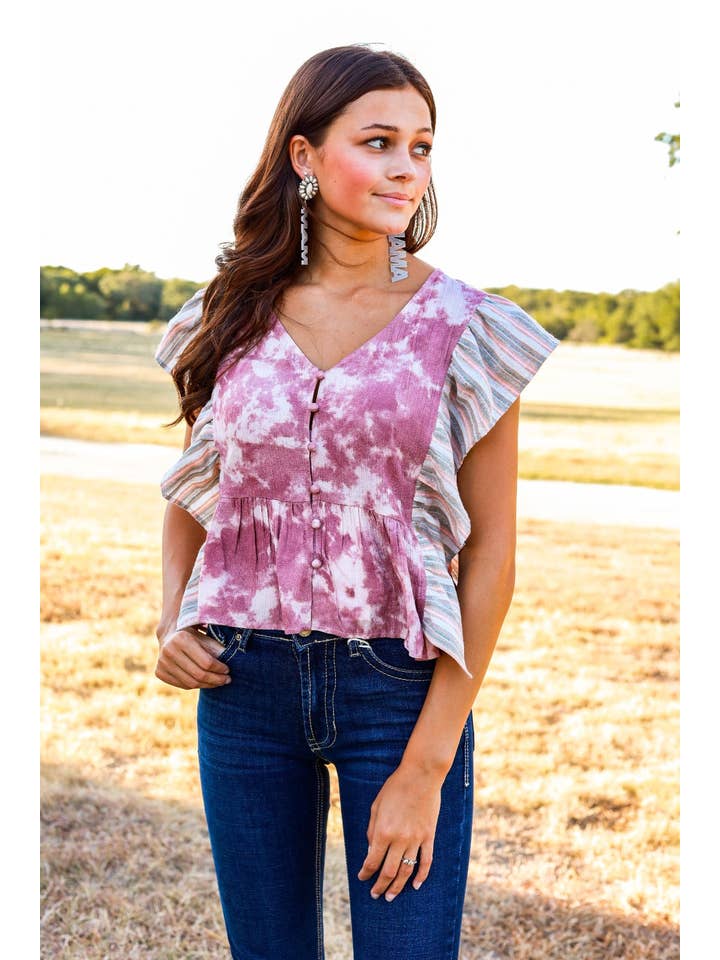 Pink All Tied Up Top for wholesale on Faire