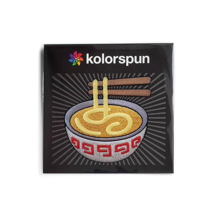 Kolorspun Pins - Wholesale Patch - Ramen Patch - Embroidered Iron on Patch2