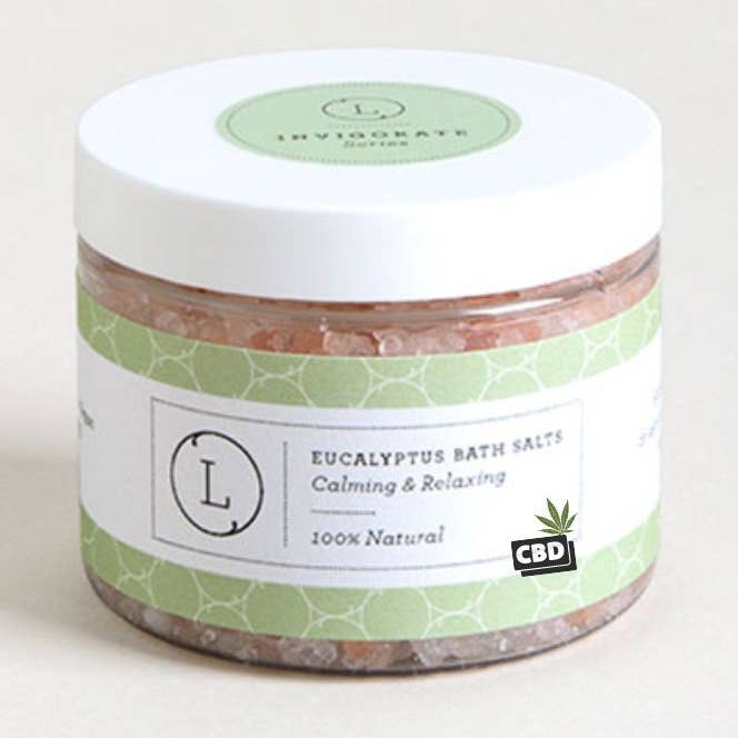 CBD Natuurlijke Eucalyptus Badzout met CBD, Kalmerend en ontspannend (THC vrij) voor wholesale door Lizush Creations