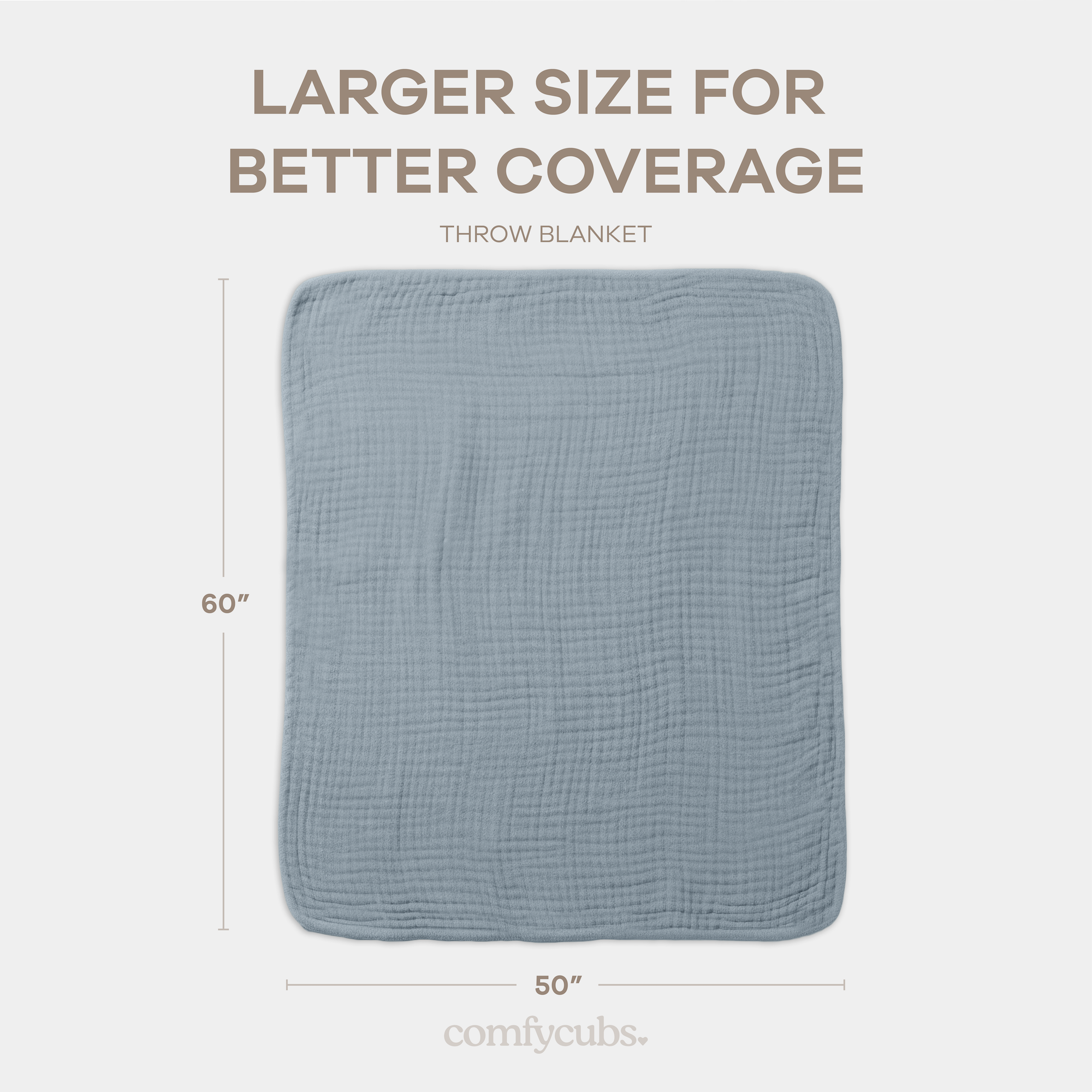 Comfy Cubs - Wholesale Bedding Blanket - Kids & Baby - Muslin Baby Blanket, 40" x 40" Swaddle Blanket by Comfy Cubs37