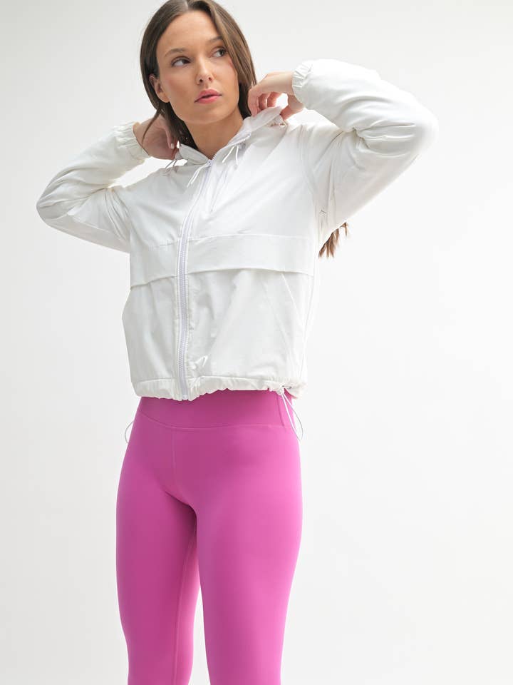 WHITE Water Resistant Fleeced-Lined Active Jacket for wholesale on Faire