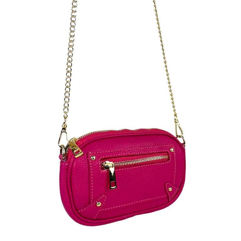 Chenson & Gorett - Wholesale Shoulder Bag - Women's - Women's Italian Leather Shoulder Bag with Long Handle Chain6