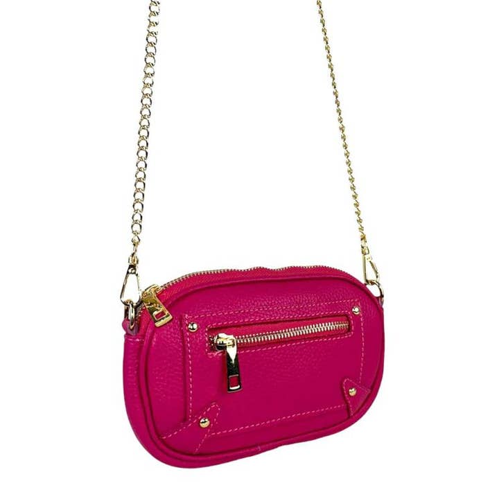 Chenson & Gorett - Wholesale Shoulder Bag - Women's - Women's Italian Leather Shoulder Bag with Long Handle Chain6