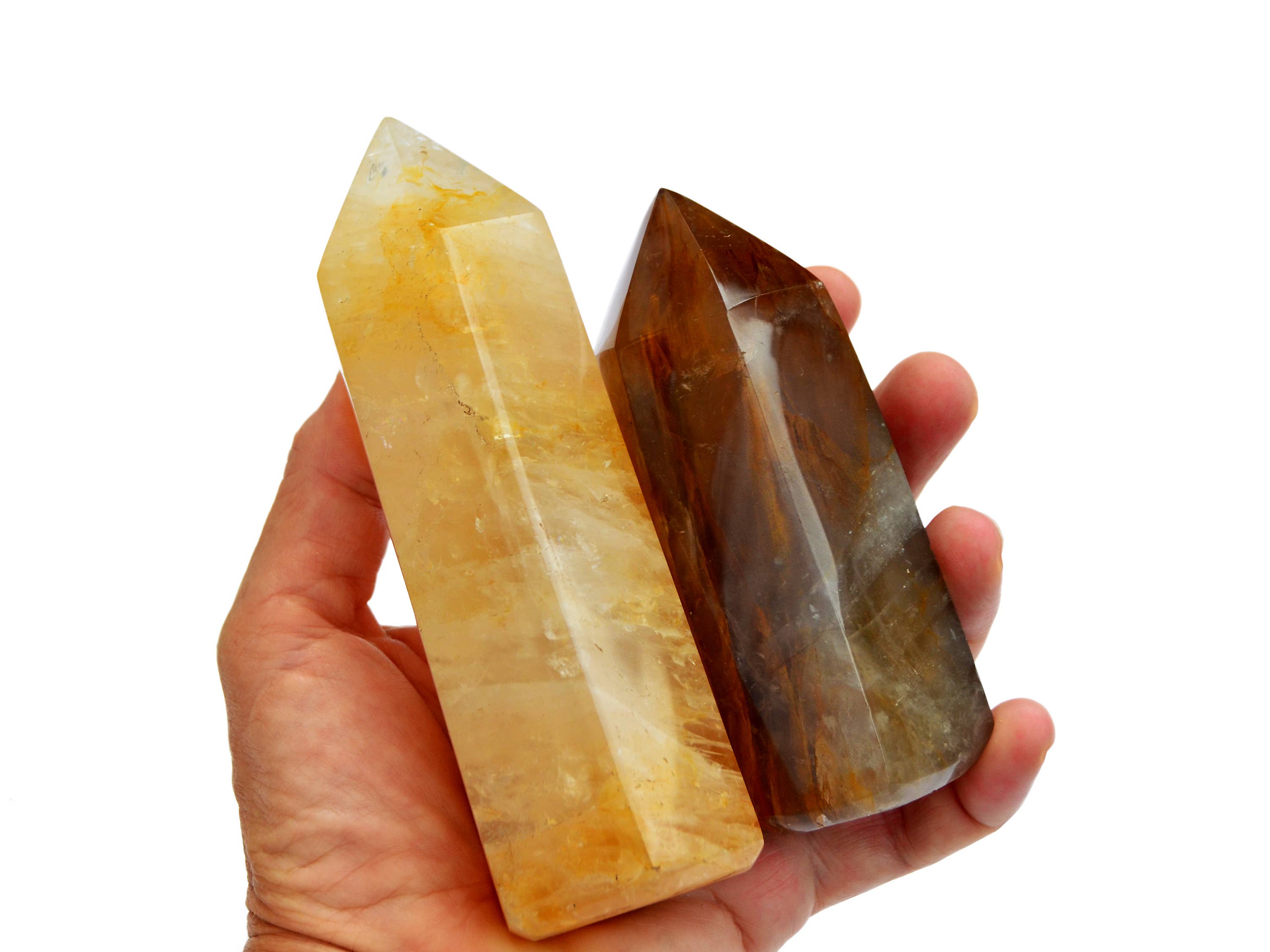 Kaia & Crystals – Großhandel Spiritueller Stein/Kristall – Gelber hämatoider Quarzpunkt (30 g — 250 g)7