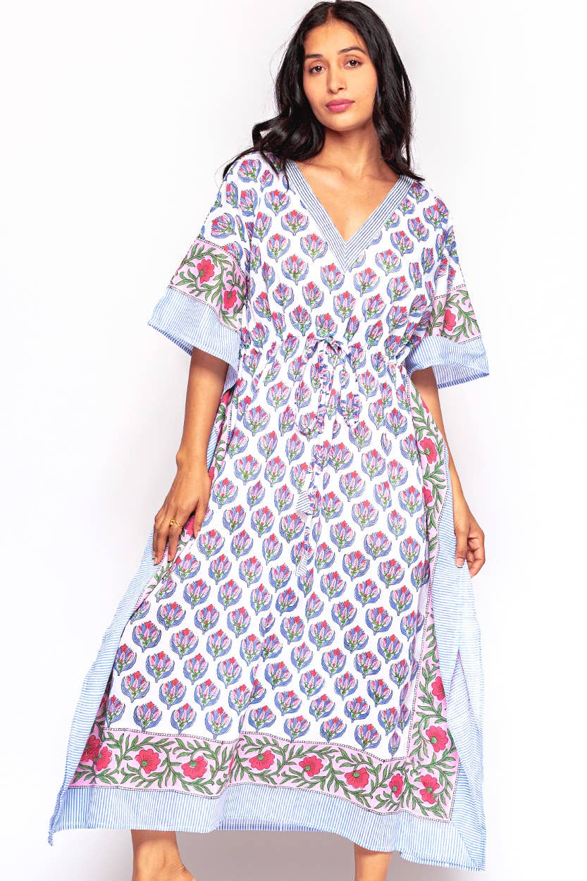 Sevya Handmade - Wholesale Kaftan - Women's - Anjali Block Print Caftans 9