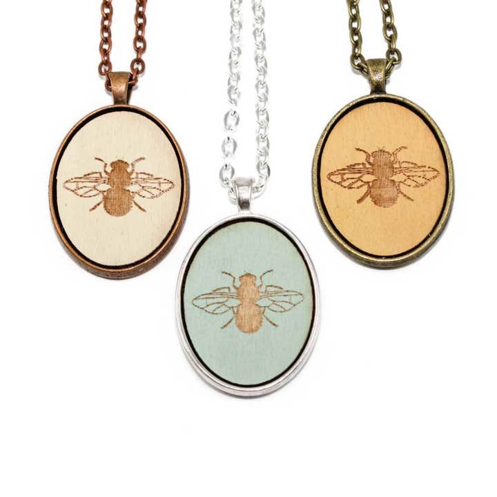 Pingente Camafeu pequeno - Bee por atacado de Once Again Sam