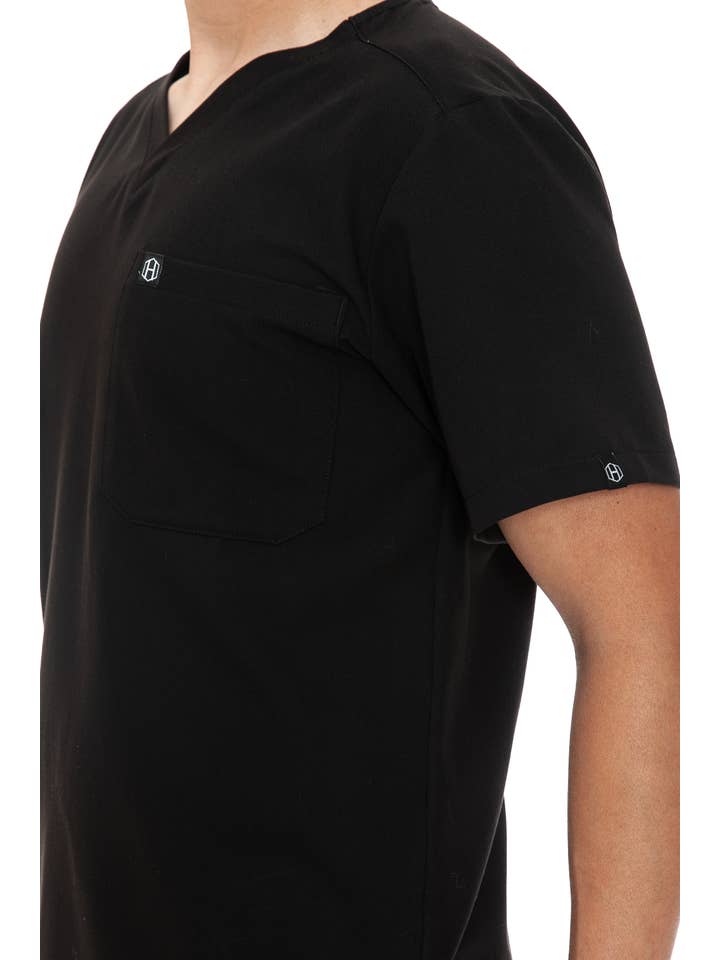 Humble - Wholesale T-Shirt - Men's - Black - Mens Basic Scrub Top6