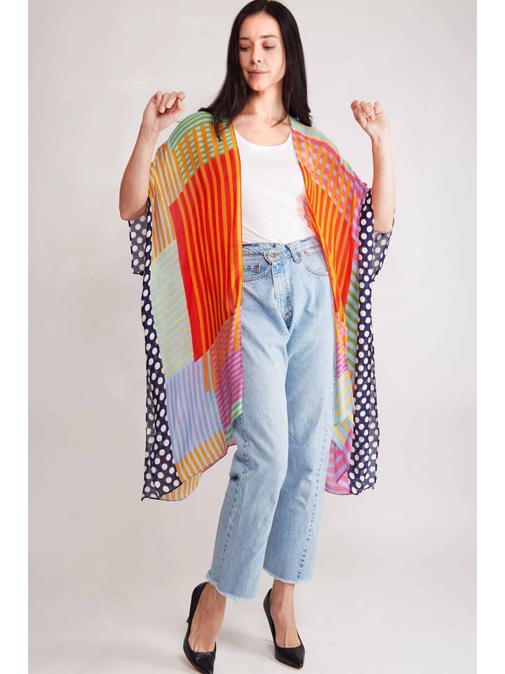 LA Soul - Wholesale Kimono - Women's - PATCH WORK KIMONO1