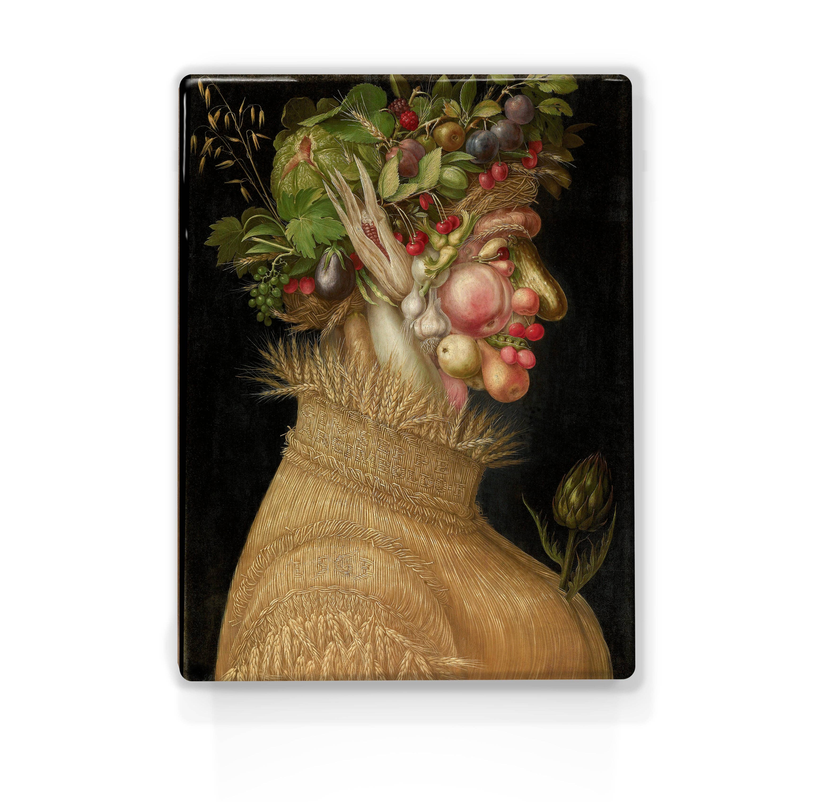 Laqueprint - Wholesale Art Print - Laque print - Summer - Giuseppe Arcimboldo - 19.5 x 26 cm - LP1890