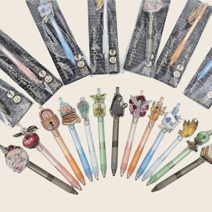 CoraCreaCrafts - Wholesale Pen - Mystic Gel Pens (New Designs!)3