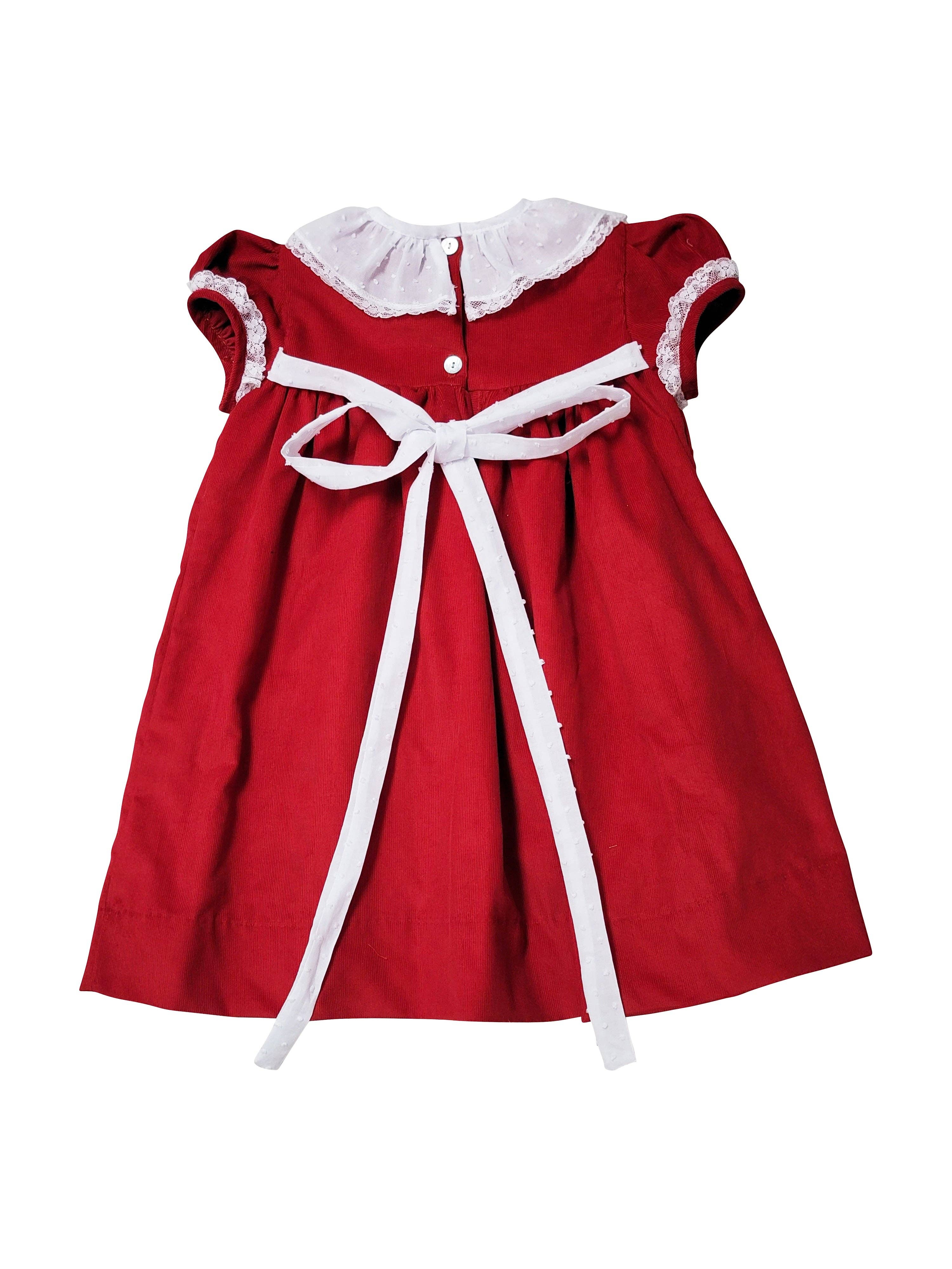 Baby Threads - Wholesale Dress - Kids - Girl's "Red Christmas" Corduroy Float Dress1