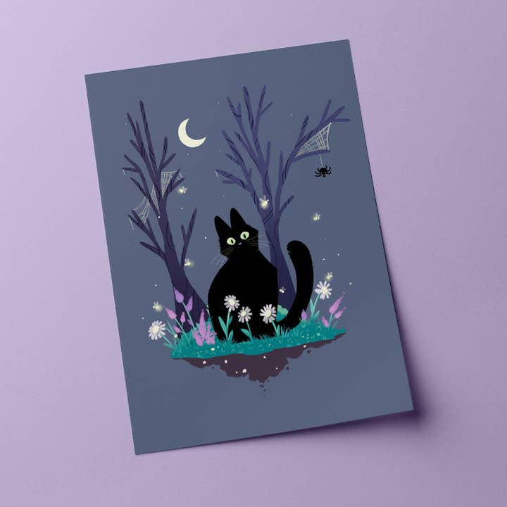 Lost Kitty • Art Print for wholesale by Curious Nature Studio