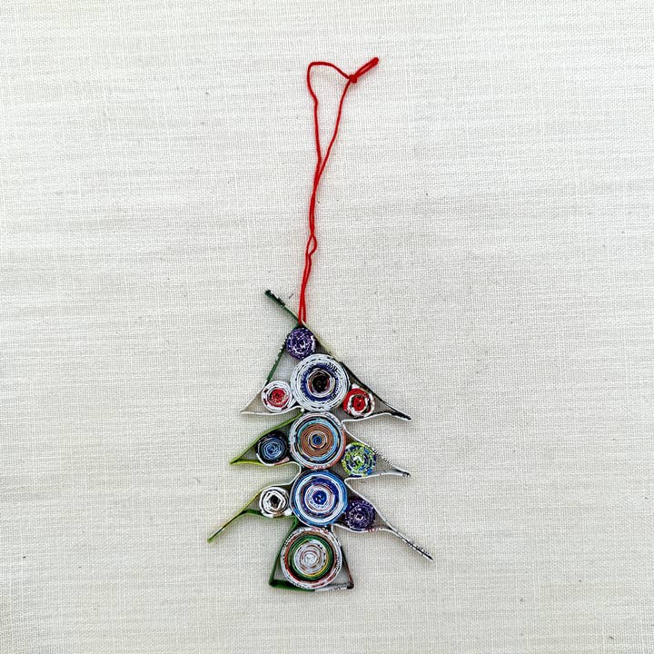 Recycled Paper Tree Orn, Vietnam for wholesale by Tesoros Trading Company