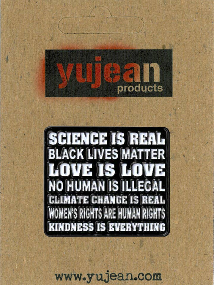 Science Is Real Enamel Pin-E1141 for wholesale by Yujean