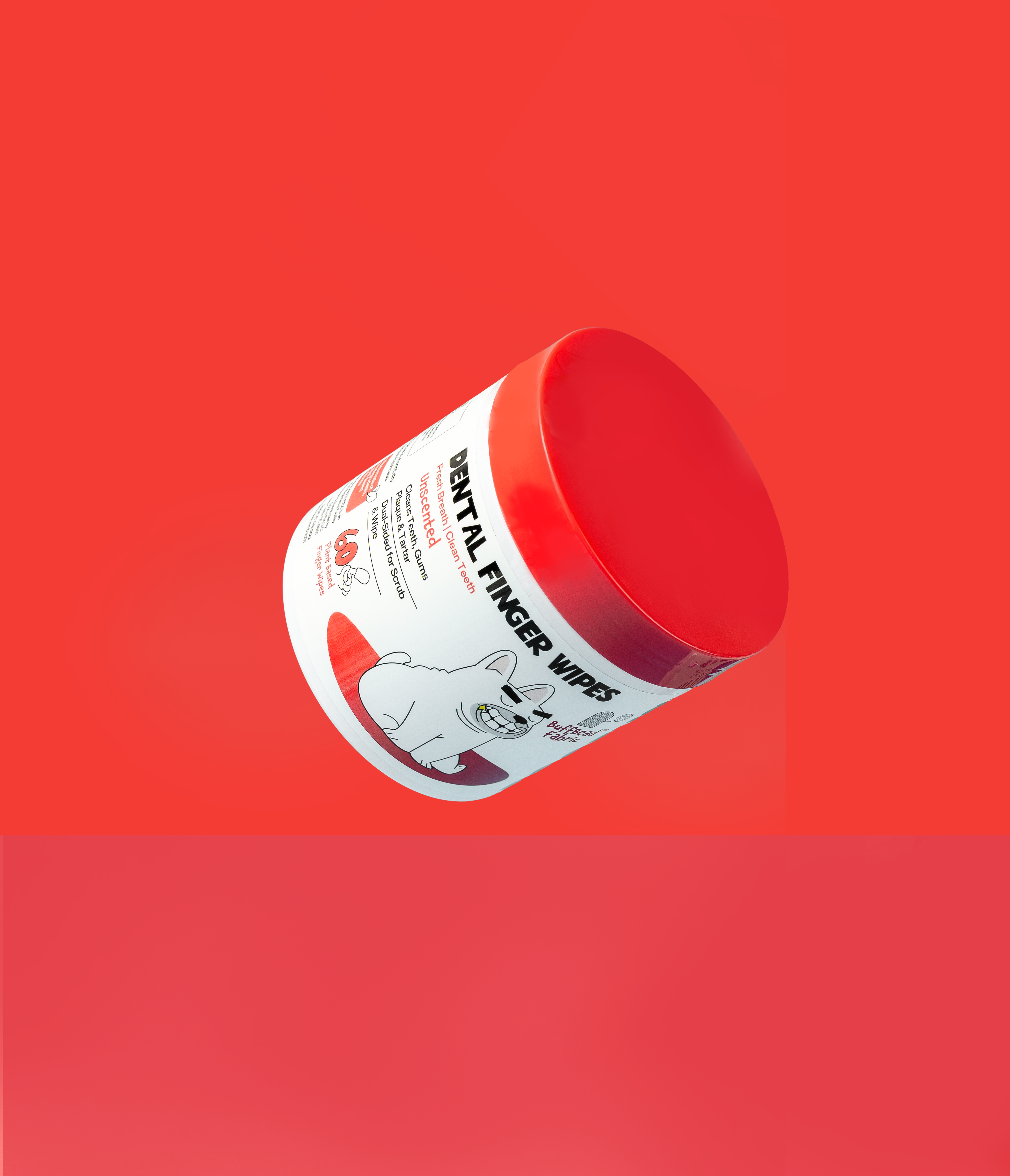 Roofus - Wholesale Pet Toothpaste - Dog - Roofus Dental Wipes | Fragrance Free | 60ct7