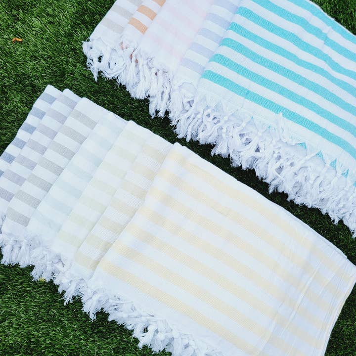 EBRU Home - Wholesale Strandlaken - Enkelzijdige badstof handdoek - Zandvrij strand- en badlaken - Oran4