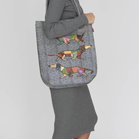IngrossoBertoni by INCI Srl – Großhandel Tragetasche – Damen – Joker Einkaufstasche City Bertoni Line aus Filz