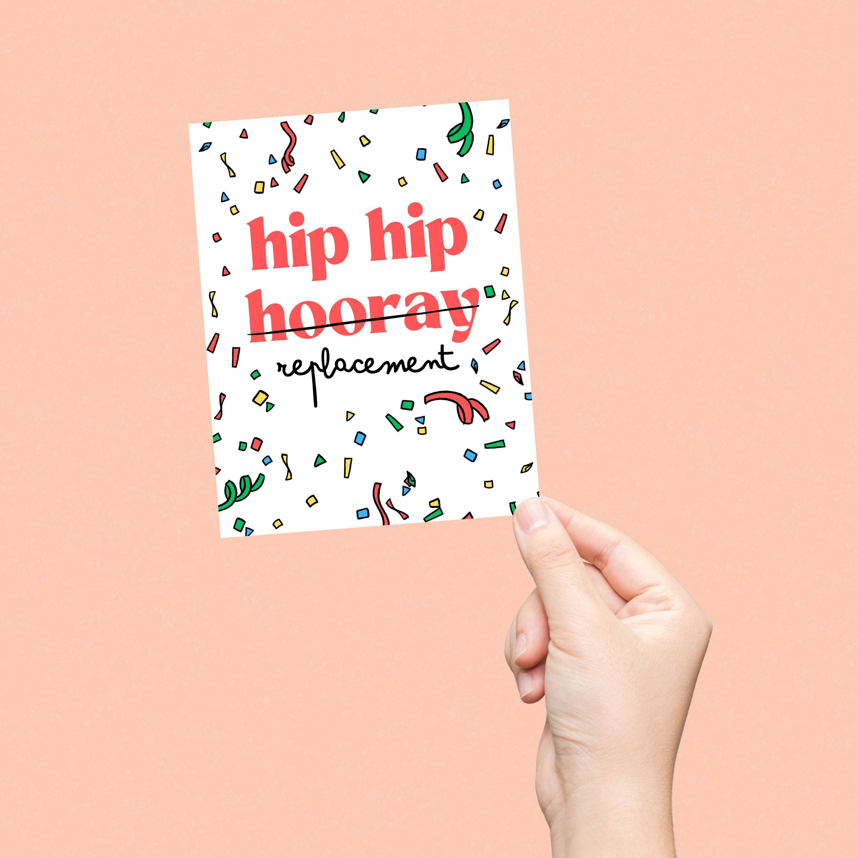 Feira Pop - Wholesale Birthday Card - Hip Hip Hooray Replacement Confetti Greeting Card1