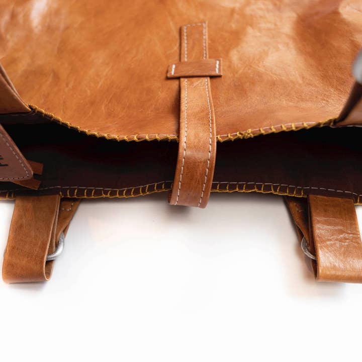 2nd Story Goods + Haiti Design Co – Engroshandel Tote bag - Dame – Geit Læder Tote