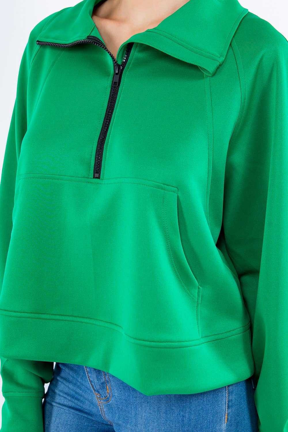 Eldridge Fashion – Großhandel Sweatshirt – Damen – SCUBA LULU TRICHTERHALS20