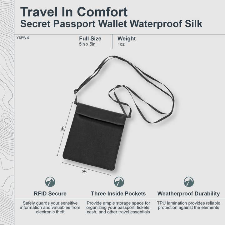 COCOON - Wholesale Passport Case - Unisex - Secret Passport Wallet Waterproof Silk