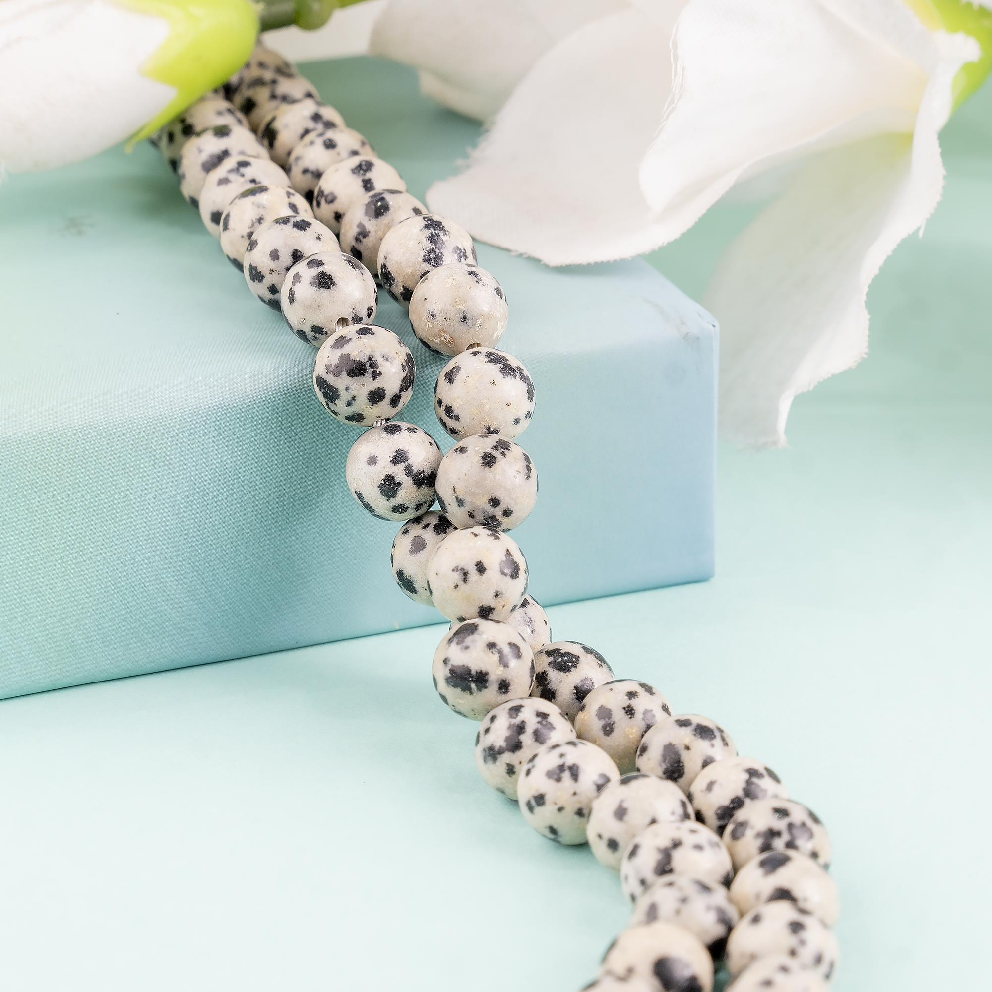 Soothing Crystals Beads - Vente Perle - Perles de bijoux en cristal | Jaspe dalmatien | Perles de pierres précieuses10