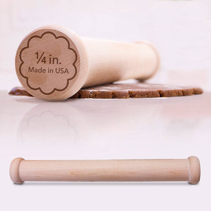 Ann Clark - Wholesale Rolling Pin - Perfect Cookie Rolling Pin 1/4-in. Fixed Depth1