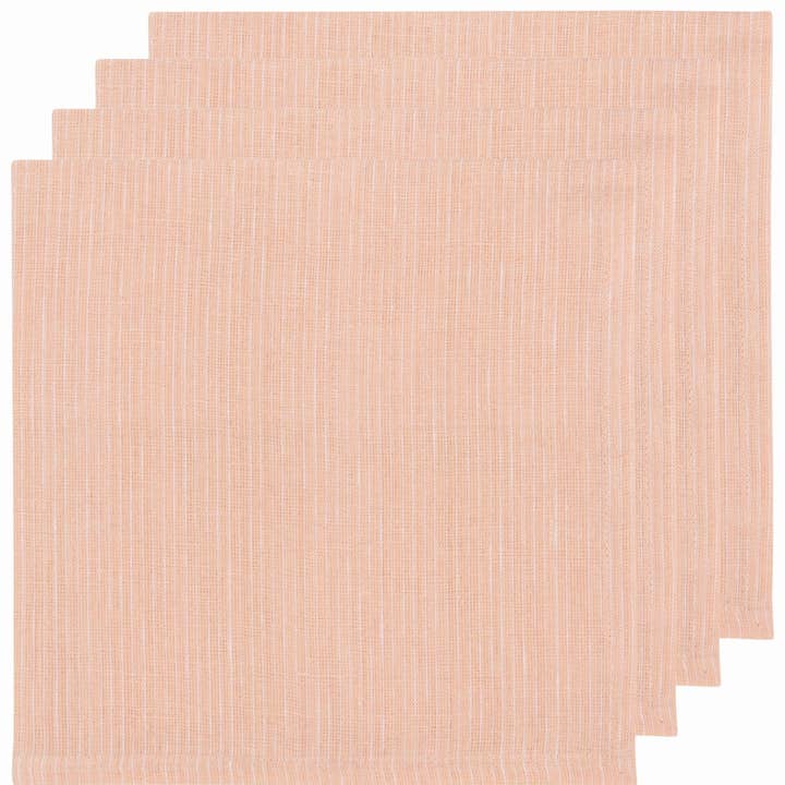 Heirloom Nectar Pinstripe Linen Napkins Set of 4 for wholesale by Danica Outlet Store