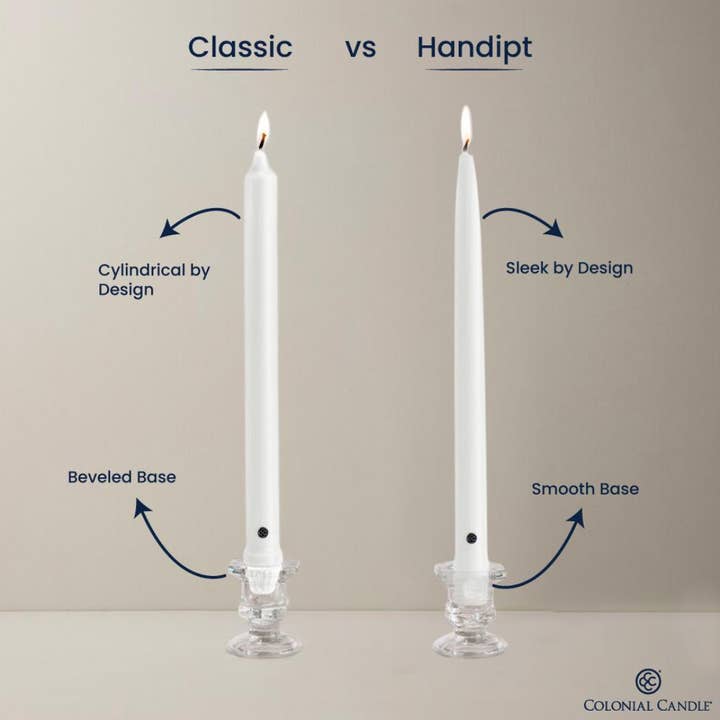 MVP Group International INC - Wholesale Tapered Candle/Candlestick - Mocha Unscented Classic Taper Candle, 10 in, Colonial Candle4