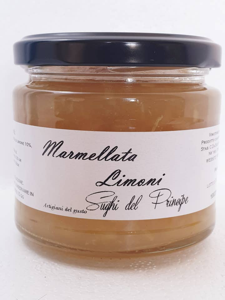Marmellata di limoni per la vendita all'ingrosso da parte di Sughi del Principe artigiani del gusto