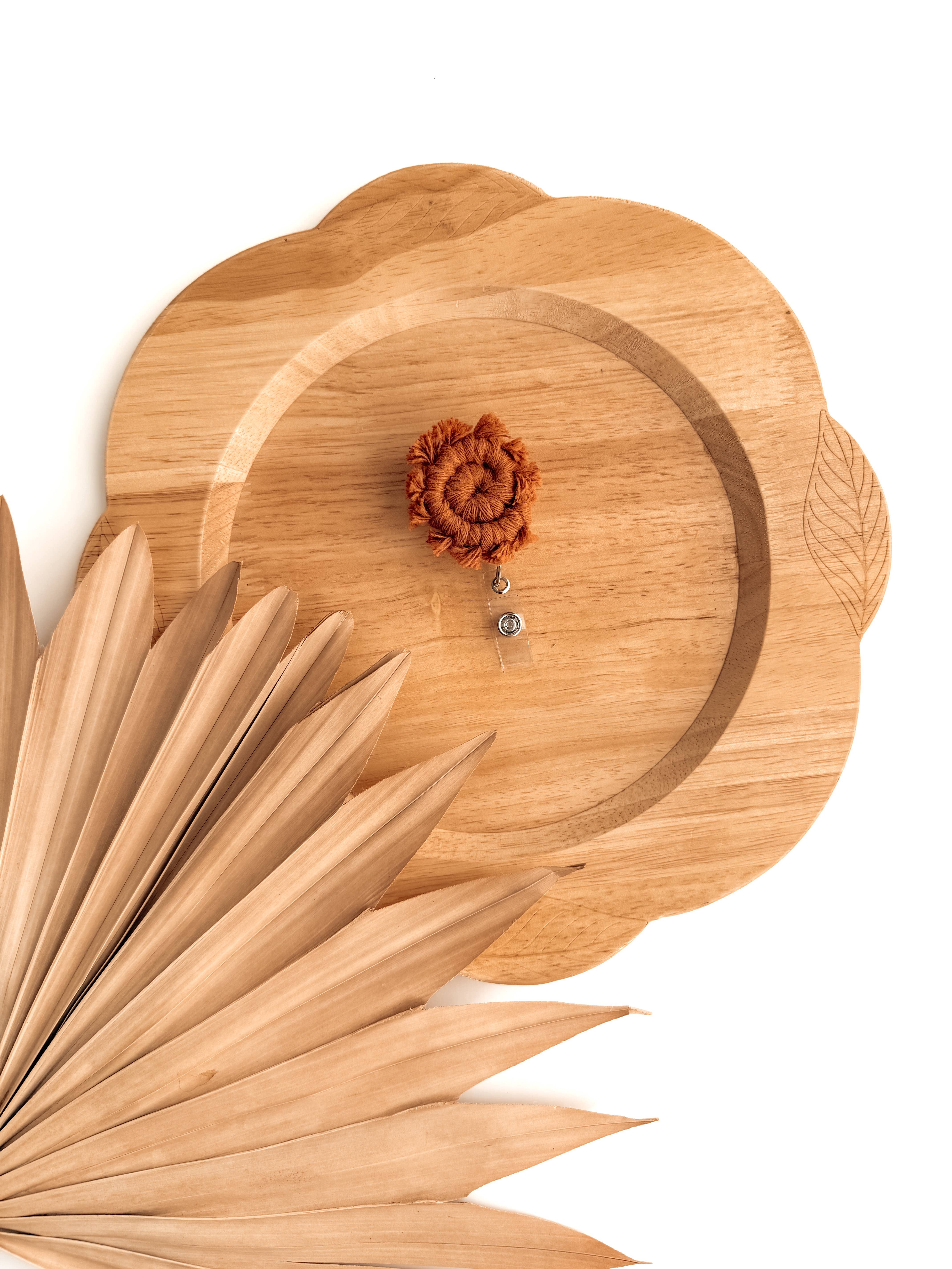 Meraki The Studio Co. - Wholesale Badge Accessory - Unisex - Macrame Badge Reel | Retractable ID + Name Card Holder1